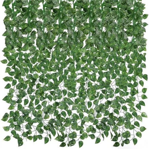 14 Pack 101ft Artificial Ivy Greenery Garland Fake Vines Hanging Plants Backdrop - Picture 1 of 7